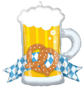 Bierglas Oktoberfest folieballon, 66cm Bierglas Oktoberfest folieballon, 66cm