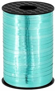 Turquoise metallic Krullint, 5 mm, rol 225 m Turquoise metallic Krullint, 5 mm, rol 225 m