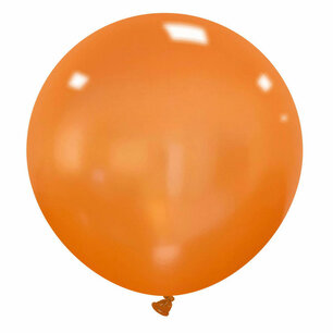 Oranje Metallic XXL Ballon, 75cm Oranje Metallic XXL Ballon, 75cm