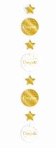 Congrats hangdeco gold/white Congrats hangdeco gold/white