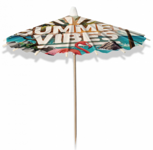 Summer Vibes cocktail parasols, 8 stuks Summer Vibes cocktail parasols, 8 stuks