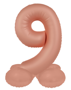 9 Foliecijfer staand, Vintage Rose, 41 cm / 16 inch 9 Foliecijfer staand, Vintage Rose, 41 cm / 16 inch