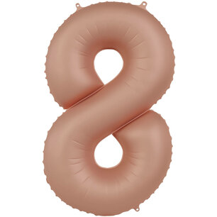 Folie cijfer 8, Vintage Rose, 34 inch (86 cm) Folie cijfer 8, Vintage Rose, 34 inch (86 cm)