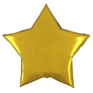 Goud XL Ster Folieballon, 92 cm Goud XL Ster Folieballon, 92 cm