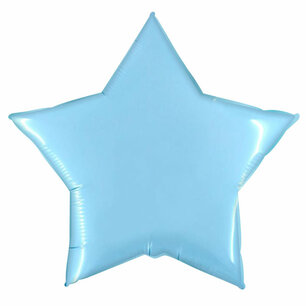 Lichtblauw XL Ster Folieballon, 92 cm Lichtblauw XL Ster Folieballon, 92 cm