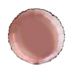Rose Platinum Folieballon rond, 18 inch (45 cm) Rose Platinum Folieballon rond, 18 inch (45 cm)