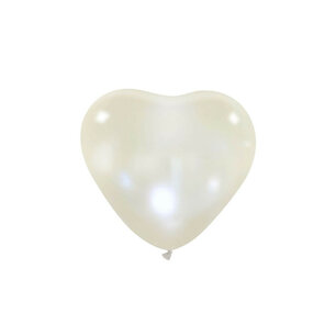 Pearl metallic Hart Ballon klein, 6 inch (15cm) Pearl metallic Hart Ballon klein, 6 inch (15cm)