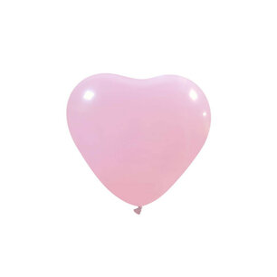 Pink (roze) Hart Ballon klein, 6 inch (16cm) Pink (roze) Hart Ballon klein, 6 inch (16cm)