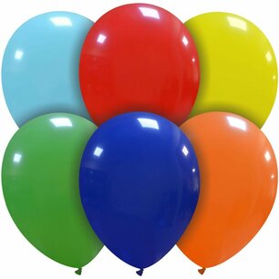 Multicolor ballonnen, 10 stuks, 30 cm Multicolor ballonnen, 10 stuks, 30 cm