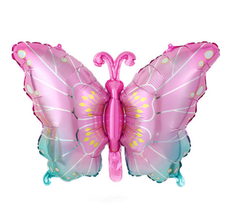 Vlinder shape Folieballon pastel, 60 cm Vlinder shape Folieballon pastel, 60 cm