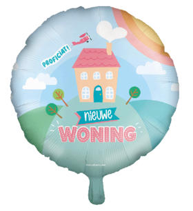 Nieuwe woning Proficiat Folieballon, 45 cm