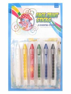 Schminkstiften regular, 6x 4,5g, assorti kleuren