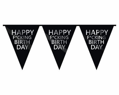 Happy F*cking Birthday Vlaggenlijn