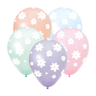 Madeliefjes (daisies) ballonnen, 8 stuks, 30cm