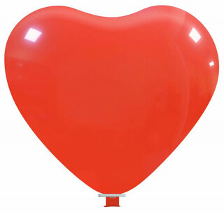 Strawberry (rood) XXL Hart Ballon, 35 inch (90cm)