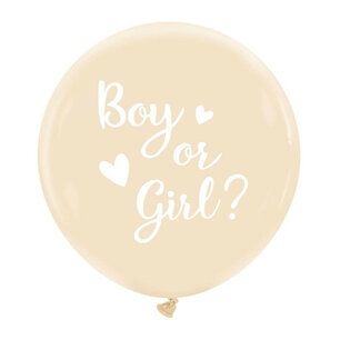 Boy or Girl nude XL ballon, 60 cm