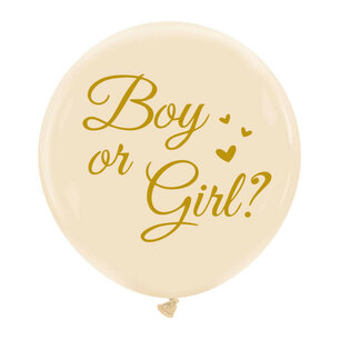 Boy or Girl elegant XL ballon, 60 cm