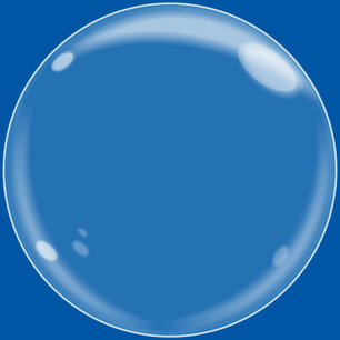 Transparante XL bubble ballon, 50 inch (125 cm)