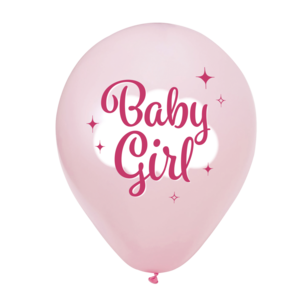 Baby Girl ballonnen, 8 stuks, 30cm
