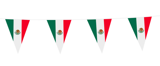 Mexico Vlaggenlijn, 10 meter