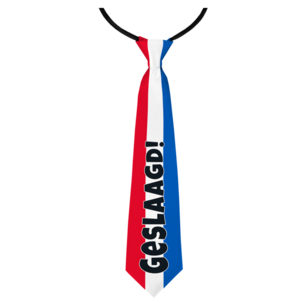 Geslaagd Stropdas, rood-wit-blauw