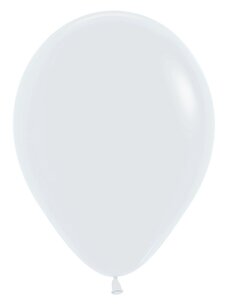 White (wit) Fashion ballon, 12 inch (30cm)