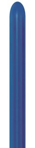 Blue (blauw) Metallic Modelleerballon Medium