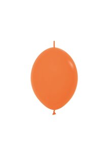 Orange (oranje) Fashion kleine Linkballon, 6 inch (15cm)