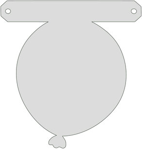 Ballon tussenstukje 