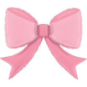 Pink bow (strik) folieballon shape, 41 inch (90cm)