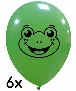 Kikkerprint ballonnen, 30cm, 6 stuks