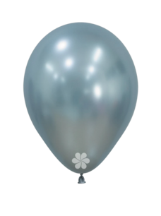 Artic Blue (lichtblauw) Silk ballon, 9 inch (23cm)