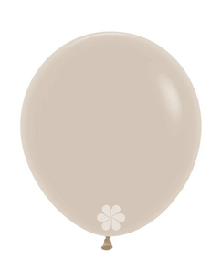 White sand (creme) solid Fashion groot ballon st, 18 inch (45cm)