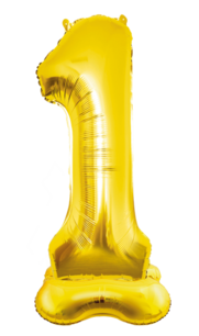 1 Foliecijfer staand XL, goud, 150 cm