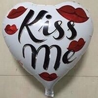 Kiss Me folieballon, 45 cm Kiss Me folieballon, 45 cm