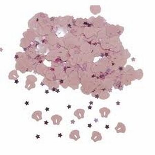 Babyvoetjes roze sierconfetti / Tafeldecoratie, 14 gram Babyvoetjes roze sierconfetti / Tafeldecoratie, 14 gram