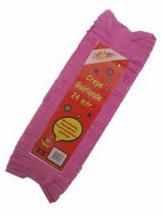 Fuchsia Guirlande crepe slinger, 24 meter Fuchsia Guirlande crepe slinger, 24 meter