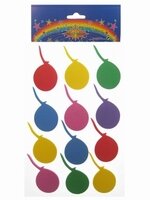 Foam stickers ballonnen assorti, 24 stuks Foam stickers ballonnen assorti, 24 stuks
