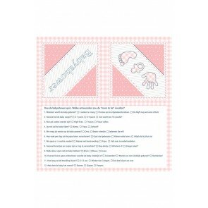 Babyshower Servetten roze, 20 stuks Babyshower Servetten roze, 20 stuks