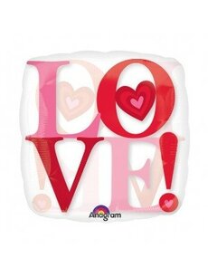 Love! Folieballon doorzichtig Love! Folieballon doorzichtig