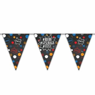 Hoera Geslaagd Feest Vlaggenlijn, 10 meter Hoera Geslaagd Feest Vlaggenlijn, 10 meter