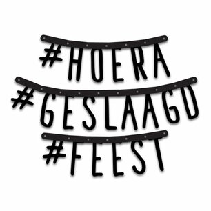 Hoera Geslaagd Feest Letterslinger  Hoera Geslaagd Feest Letterslinger