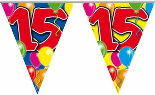 15 jaar, Vlaggenlijn, 10 meter 15 jaar, Vlaggenlijn, 10 meter