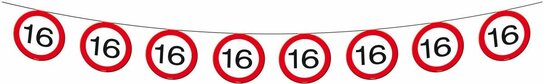 16 jaar, Verkeersbord Slinger, 12 meter 16 jaar, Verkeersbord Slinger, 12 meter