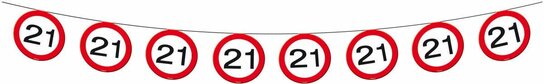 21 jaar, Verkeersbord Slinger, 12 meter 21 jaar, Verkeersbord Slinger, 12 meter