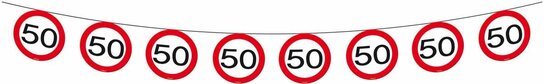 50 jaar, Verkeersbord Slinger, 12 meter 50 jaar, Verkeersbord Slinger, 12 meter