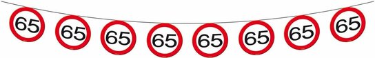 65 jaar, Verkeersbord Slinger, 12 meter 65 jaar, Verkeersbord Slinger, 12 meter