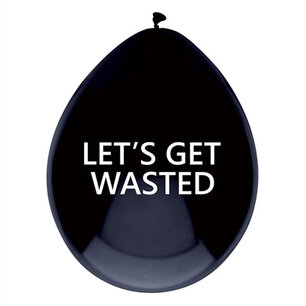 Let's get wasted Ballonnen, 5 stuks Let's get wasted Ballonnen, 5 stuks