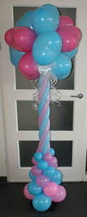 Ballonpilaar met tros Ballonpilaar met tros