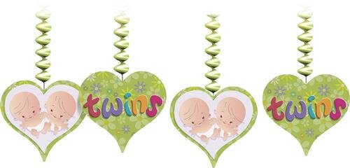 Hangdecoratie Twins, 3 stuks Hangdecoratie Twins, 3 stuks